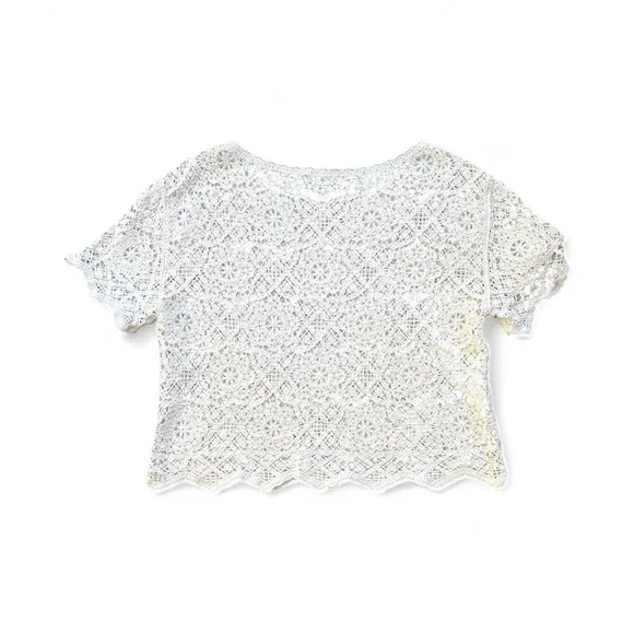 Sundance Ivory Lace Knit Top - Picture 4 of 5